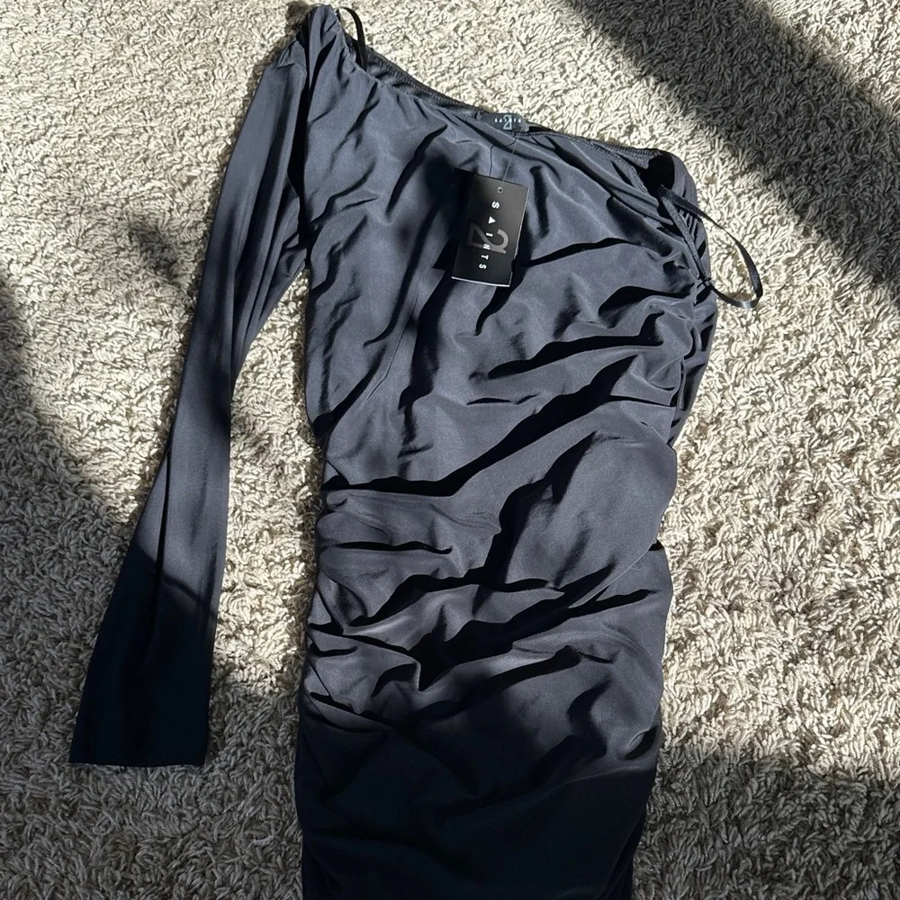 Elegant Black One-Shoulder Dress 21 saints size small - Picture 1 of 1